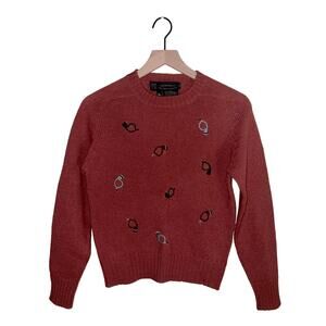 VNTG MIDSHIPMAN wool bugle stitch crewneck sweater 340538